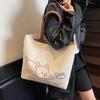 Leisure Commuting Large-capacity Canvas Bag Women's 2025 Autumn New Light Foreign Commuting Shoulder Bag Portable Tote