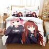 Новый комплект постельного белья Anime Girls The Demon Girl Next Door Single Twin Full Queen King Size Bed Set Adult Kid Bedroom Duvetcover Sets