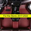 Автомобильные коврики для Kia Stonic 2017- Аксессуары для интерьера автомобиля 100% соответствие Кожаные ковры Водонепроницаемые Противоскользящие подкладки под ноги