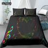 Home Living Luxury 3d Colored Notes Bedding Set Duvet Cover Set Pillowcase Kids Bedding Set Queen and King EU/US/AU/UK Size
