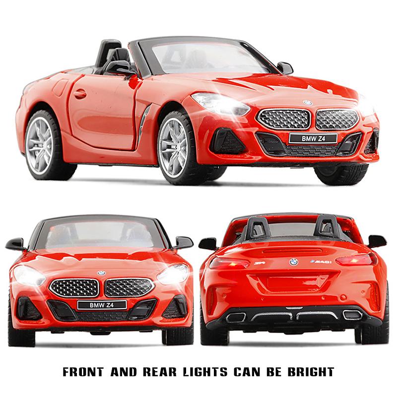 Масштаб 1/30 BMW Z4 M40i Кабриолет Модель автомобиля Литой игрушечный автомобиль Подарочная коллекция