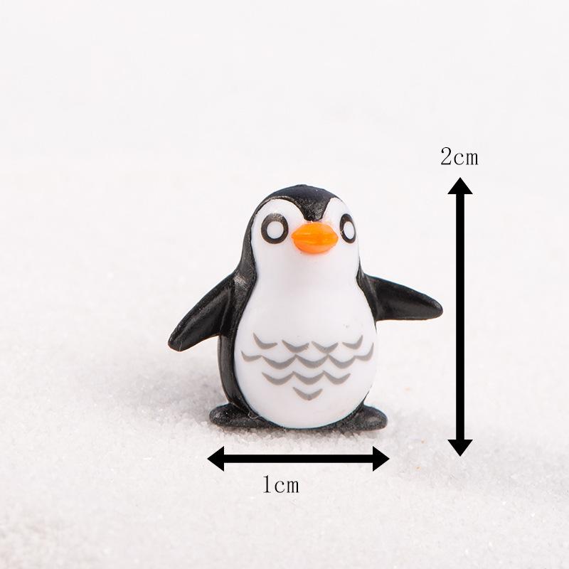Micro Landscape Decoration Penguin Animal Resin Doll Desktop Car Cute Decorative Arts and Crafts Diy Material Accessories