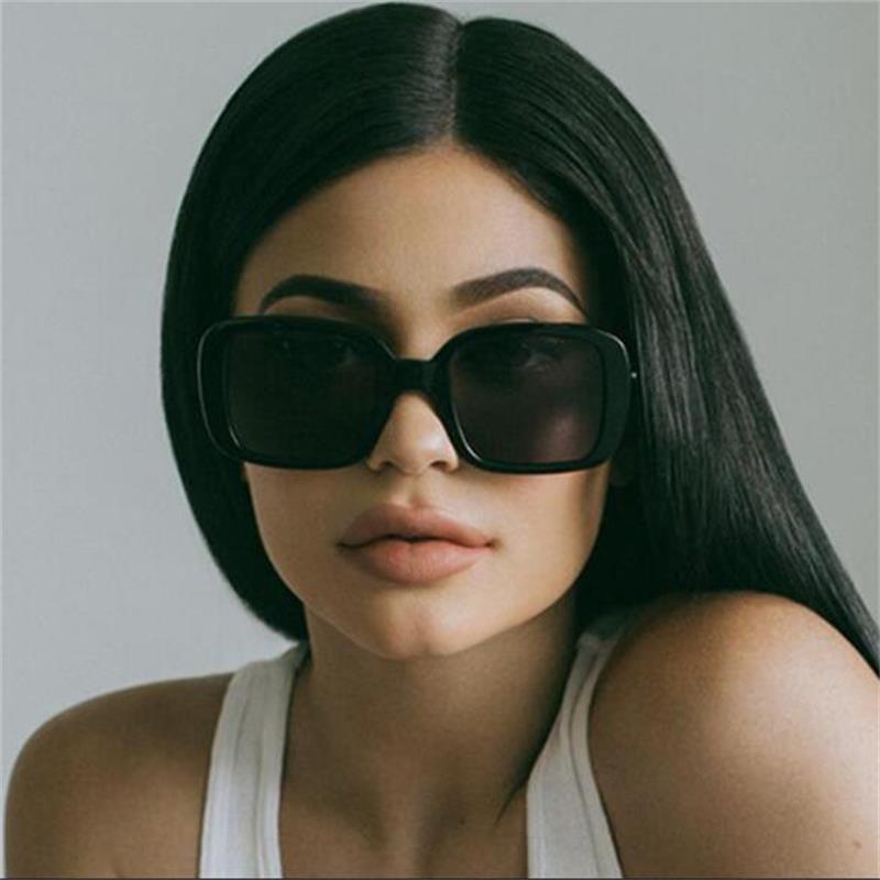 Black Square Sunglasses Vintage Shades For Women Luxury Brand Designer Sexy White Gold Female Mirror Glasses SH162