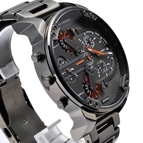 Diesel Мистер. Мужские часы Daddy Chrono Quartz DZ7315 gunmetal
