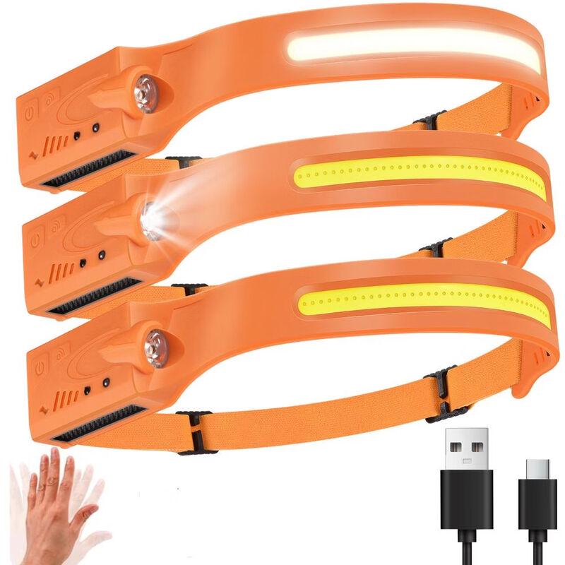 Налобный фонарь с датчиком движения, перезаряжаемый через USB