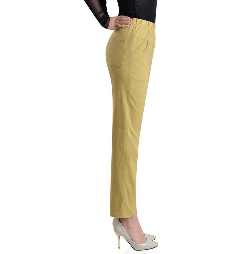 Middle-aged and Elderly Women's Pants Summer Thin High-waisted Loose Casual Stretch Women's Pants