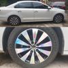 Volkswagen Sagitar Wheel Hub Stickers: Electroplating Color Change, Warning, Scratch Protection