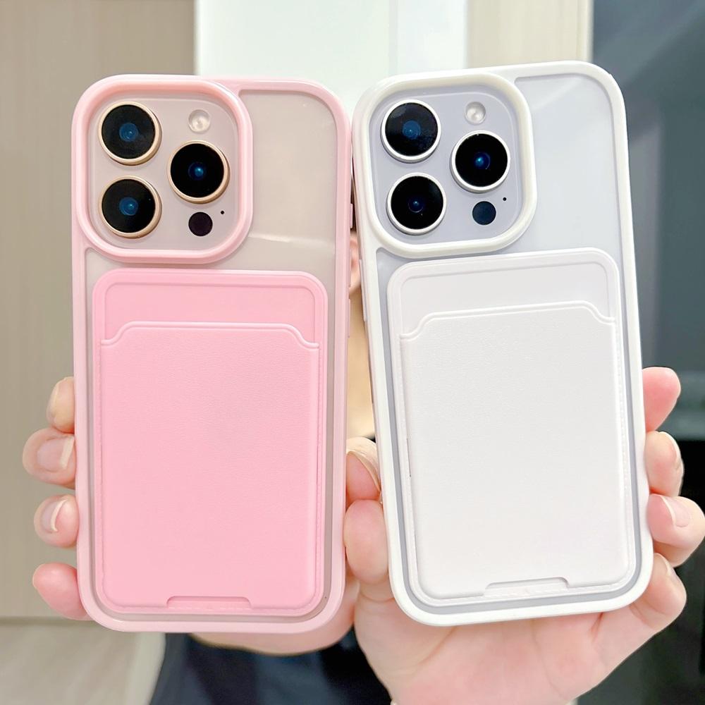 Роскошный Кошелек-Кардхолдер Candy Case Чехол для Телефона Для iPhone 17 16 15 14 13 12 11 Pro Max XS XR X 7 8 Plus Ударопрочный Бампер Чехлы Обложка