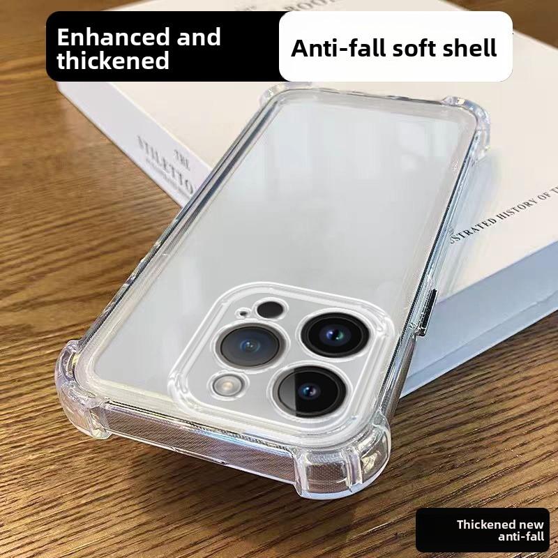 Luxury Shockproof Transparent Case For iPhone 17 16 15 14 13 12 11 Pro Max X Xs XR Max 7 8 Plus SE Clear Soft Bumper Cases Cover
