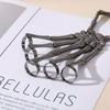 for Men Women Elasticity Party Adjustable Halloween Bangle Skull Skeleton with Ring Hand Bracelet