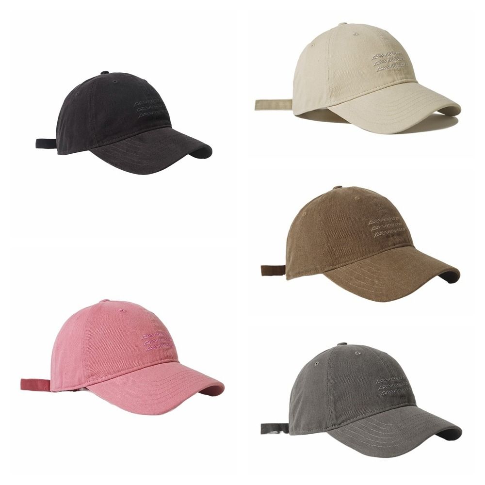 Washable Vintage Duck Tongue Cap Cotton Embroidery Baseball Cap Riding Running