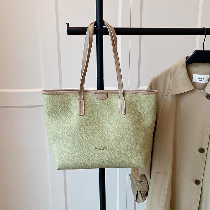 Casual Simple Handbag Bag Women's Summer New Fashion Versatile Trend Niche Shoulder Tote Bag