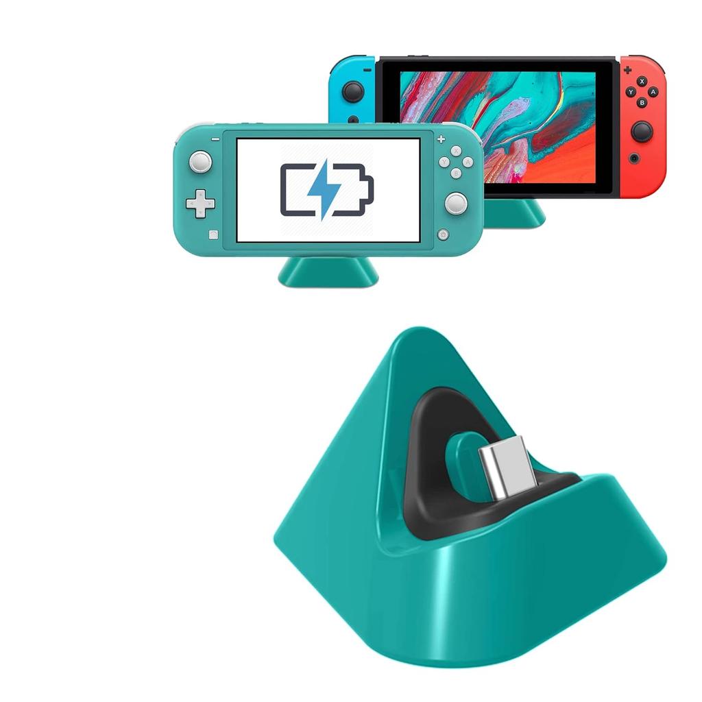 Зарядная станция для Nintendo Switch Lite, Зарядная подставка-станция, Совместимая с Nintendo Switch (коралловый)