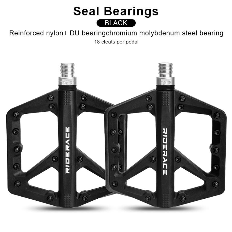 Bicycle Pedals Ultralight Sealed Bearings Nylon Mountain Road Bike Pedals Anti-Slip Footboard Bearing Cycling Accessories