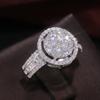 Круглая форма часов, женское кольцо, свадебная вечеринка, юбилей, кольцо, установка зубцов, камни CZ, нежные женские украшения, новый дизайн