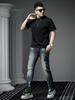 European Goods Trendy Short sleeve T-shirt Men's Loose Bottoming Shirt 2025 New Solid Clothes Summer Half Sleeve T-shirt Men