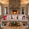 Soft Throw Cushion Case Santa Claus Xmas Tree Pillowslip Santa Pillow Cover Farmhouse Couch