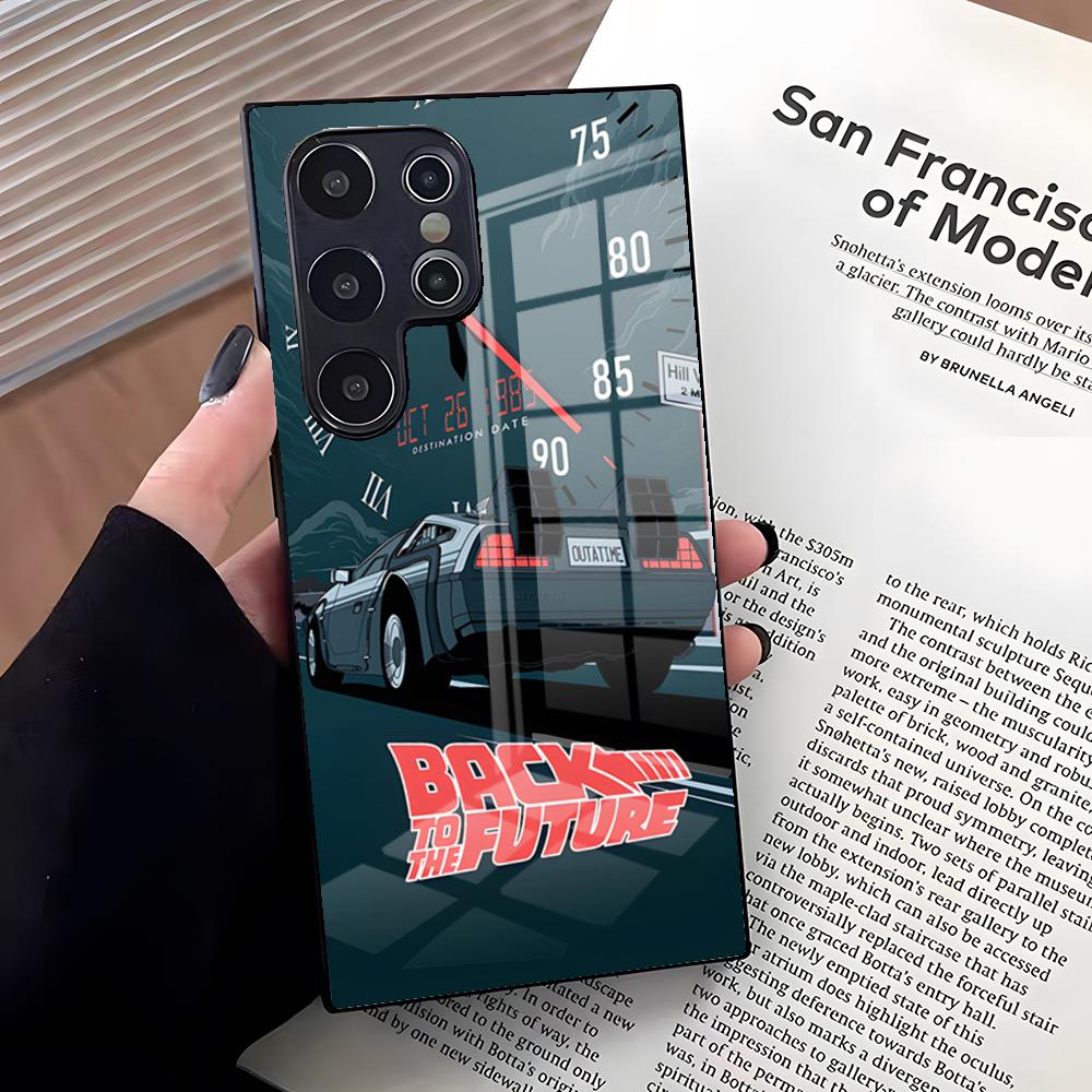 Back To The Future Phone Case For Samsung S26 Ultra S25 Edge Ultra S23 S22 S21 S20 Ultra Plus S24 Fe A25 Glass Cover