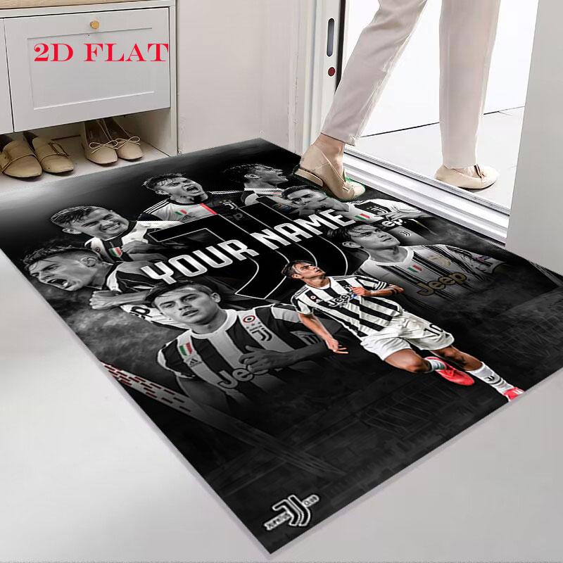 Custom Juventus Carpet Rug for Living Room Bedroom Home Sofa Decoration,Kids play Nonslip Floor Mat