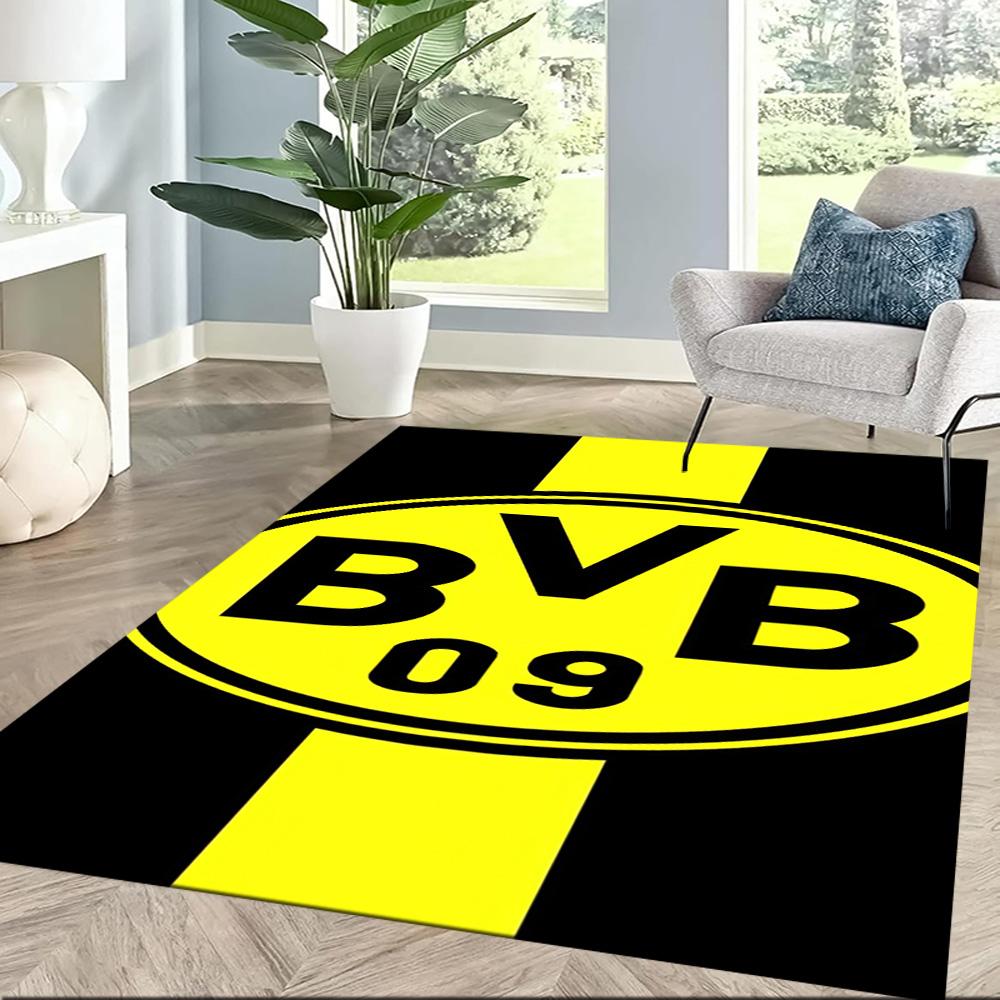 Borussia Dortmund Floor Mat Design For Foyer Outdoor Study Room Playrooms Antislip Carpet Anime Office Decor Wedding Party Gift