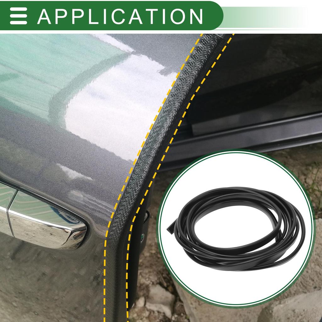 Motoforti Автомобильные U-образные защитные накладки на кромку двери Защита кромки двери Защитная уплотнительная лента против царапин