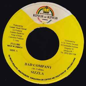 7-дюймовая пластинка SIZZLA / MADD ANJU - Bad Company / Wa Do Dem NONE Kings Of Kings 2003 Ямайка Регги, Ска и Даб Б/У
