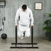 Dips Parallel Bar Steel Strength Training Station, Adjustable Height and Spacing, 90-102x65x80-90cm, Black