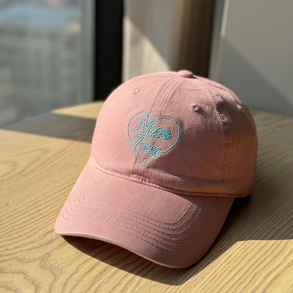 2026New Spring and Autumn Washed Love Embroidery Baseball Cap for Men and Women Couples, Soft Top Duckbill Cap, Sunshade and Sun Protection Hat