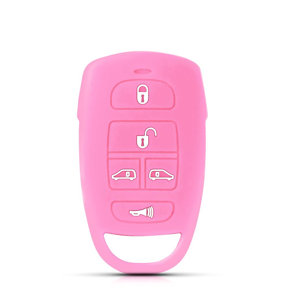 KEYYOU Silicone For Hyundai Entourage Kia Sedona Remote 5 Buttons Key Cover Case Fob 2006 2007 2008 2009 2010 2011 2012 2014
