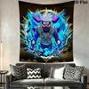 Powerful Ninja Action Tapestry Wallmounted Background Cloth Background Cloth Wall Decoration Soft