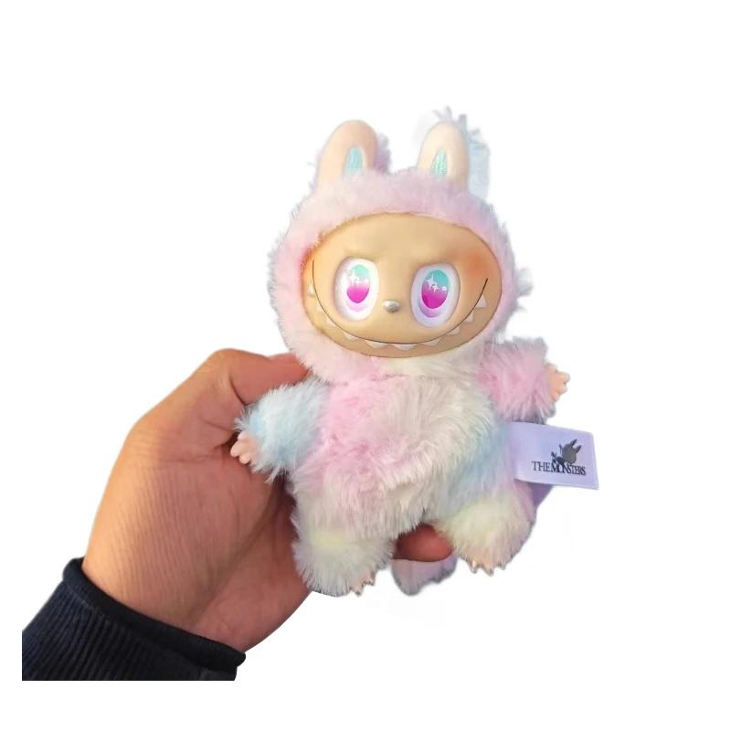 Zimomo Rainbow Colors Labubu аниме фигурка плюшевые куклы виниловая подвеска кукла рюкзак подвеска украшение плюшевые детские подарочные реплики