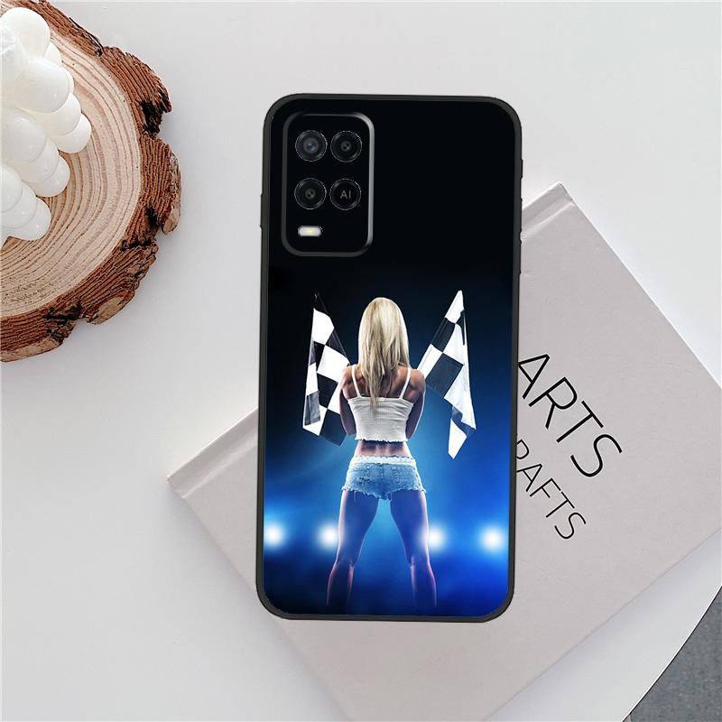 Чехол для телефона Oppo A15 A80 A60 A40 A94 A54 A98 A78 A18 A38 A58 A16 A76 A96 A17 A77 A74 A57S с рисунком "Гонщик"