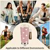 Cute White Heart Pattern Dusty Pink Reusable Insulated Coffee Tumbler, Stainless Steel Vacuum Thermal Mug for Women Girls Gift Office School Travel