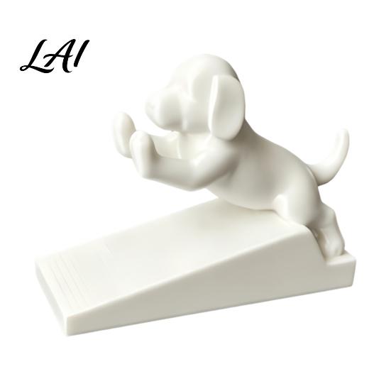 Non Slip Door Wedge 3D Printed Cartoon Dog Stopper Cute Animal Holder Holder Non-Slip for Floor Wall Protection Home Decor Desktop Figurine Office