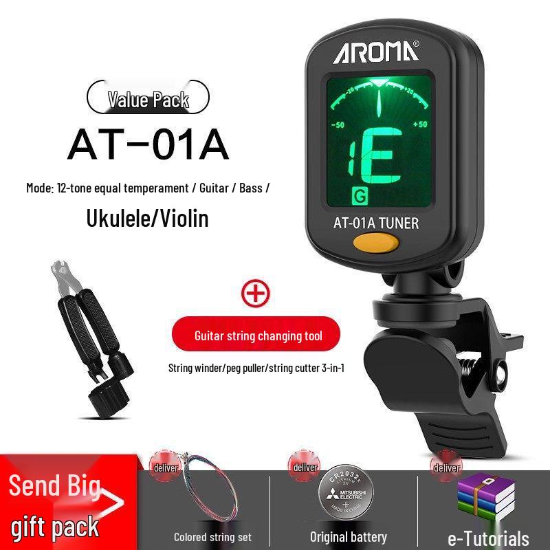 Универсальный электронный тюнер Anoma для гитары, укулеле и скрипки