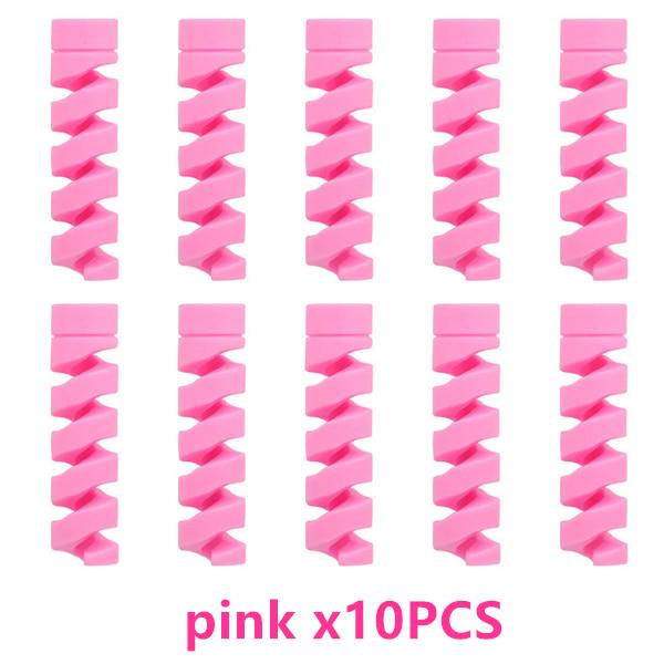 10 шт. спиральный защитный чехол для зарядного кабеля для чехла для кабеля телефона