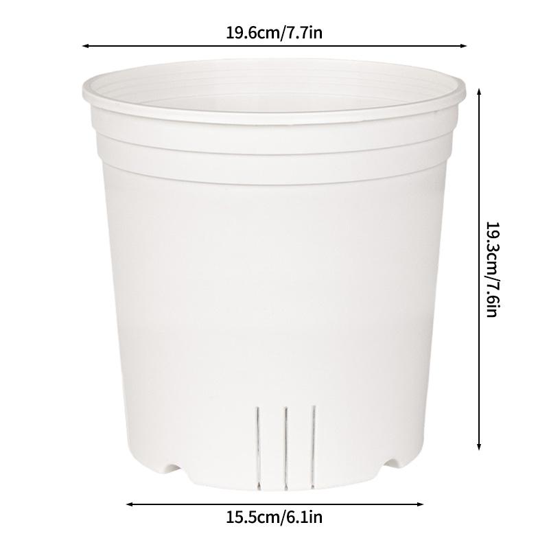 Clear Nursery Pot with Drainage Holes Transparent Plastic Orchid Pots Round Planter Pot Garden Planters for Flowers Succulents