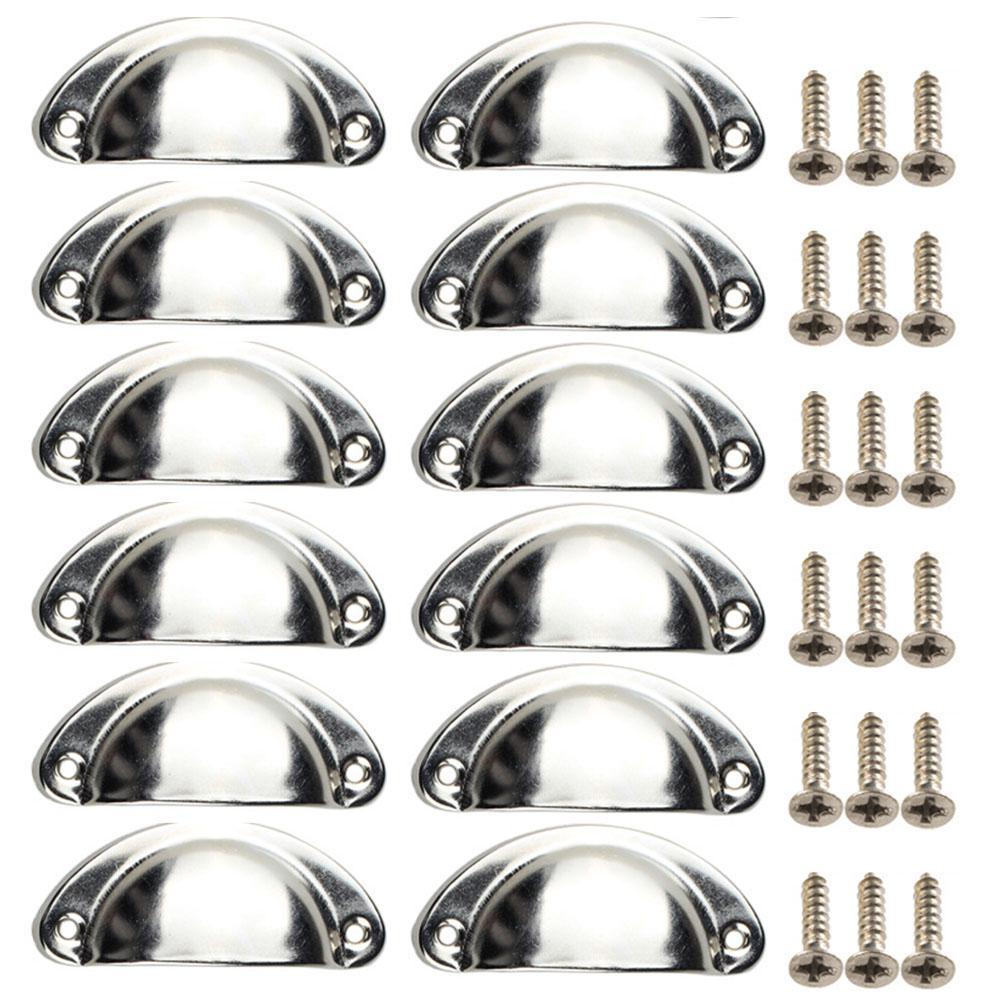 12 шт., ручки для мебели в виде ракушки, ручки для ящиков, ручки для кухонных шкафов, дверная ручка для шкафа, антикварная фурнитура