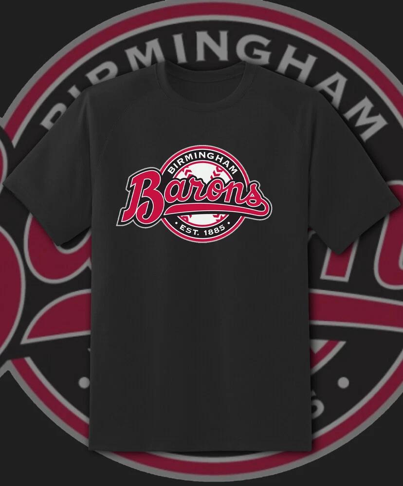 Men's and Women's T-shirts Birmingham Barons Milb Team Logo Milb