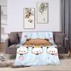 Bubu Dudu Flannel Blanket Winter  Warm Soft Throw Blanket for Kids Adult Couch Chair Funny Bedspread Sofa Bed Cover