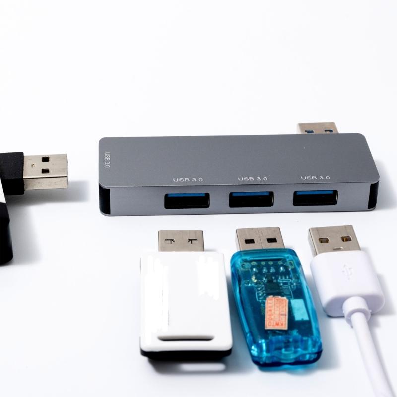 4-в-1 USB 3.0 концентраторы с быстрой передачей данных и корпусом из алюминиевого сплава для ноутбуков, настольных ПК, офисного использования