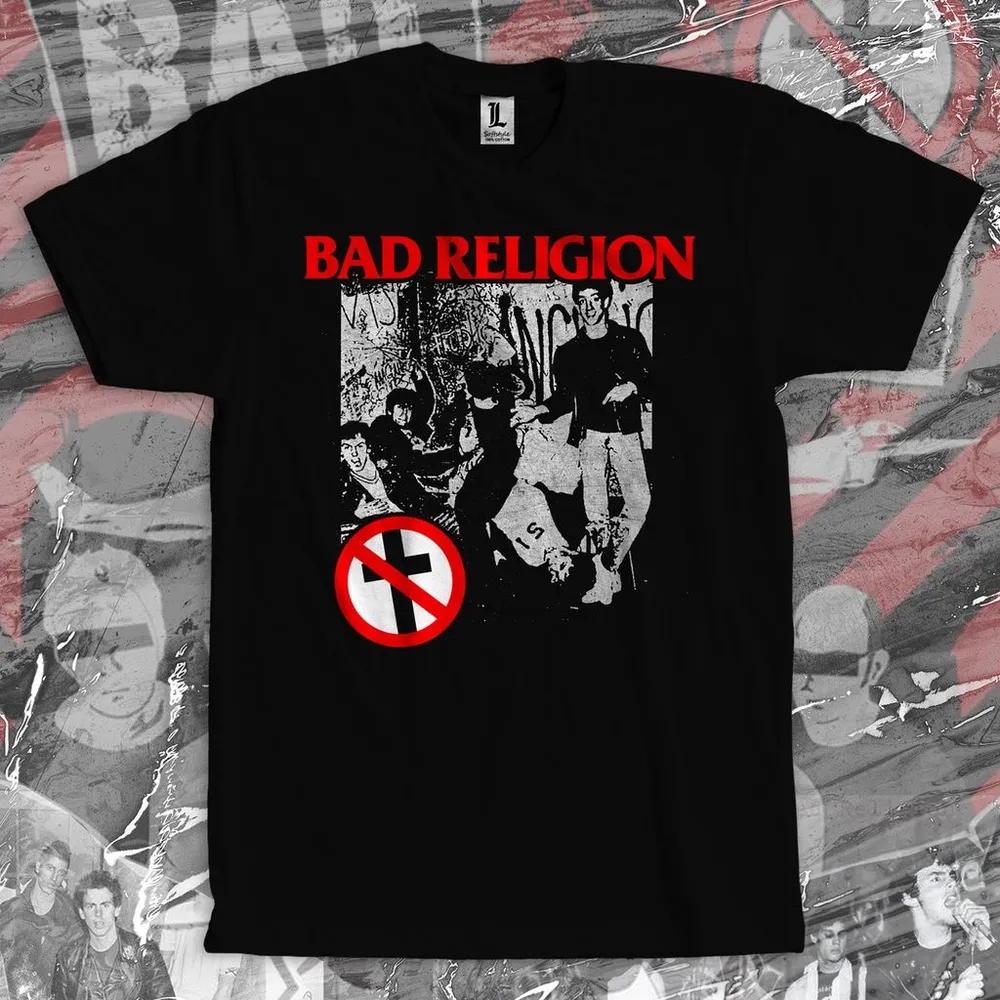 Unisex Short Sleeve Crew Neck Cotton T Shirt Bad Religion 1981