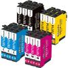 Ink Cartridge - TRAHOO - T0715 - Compatible Epson - 10 Pieces - High Print Quality