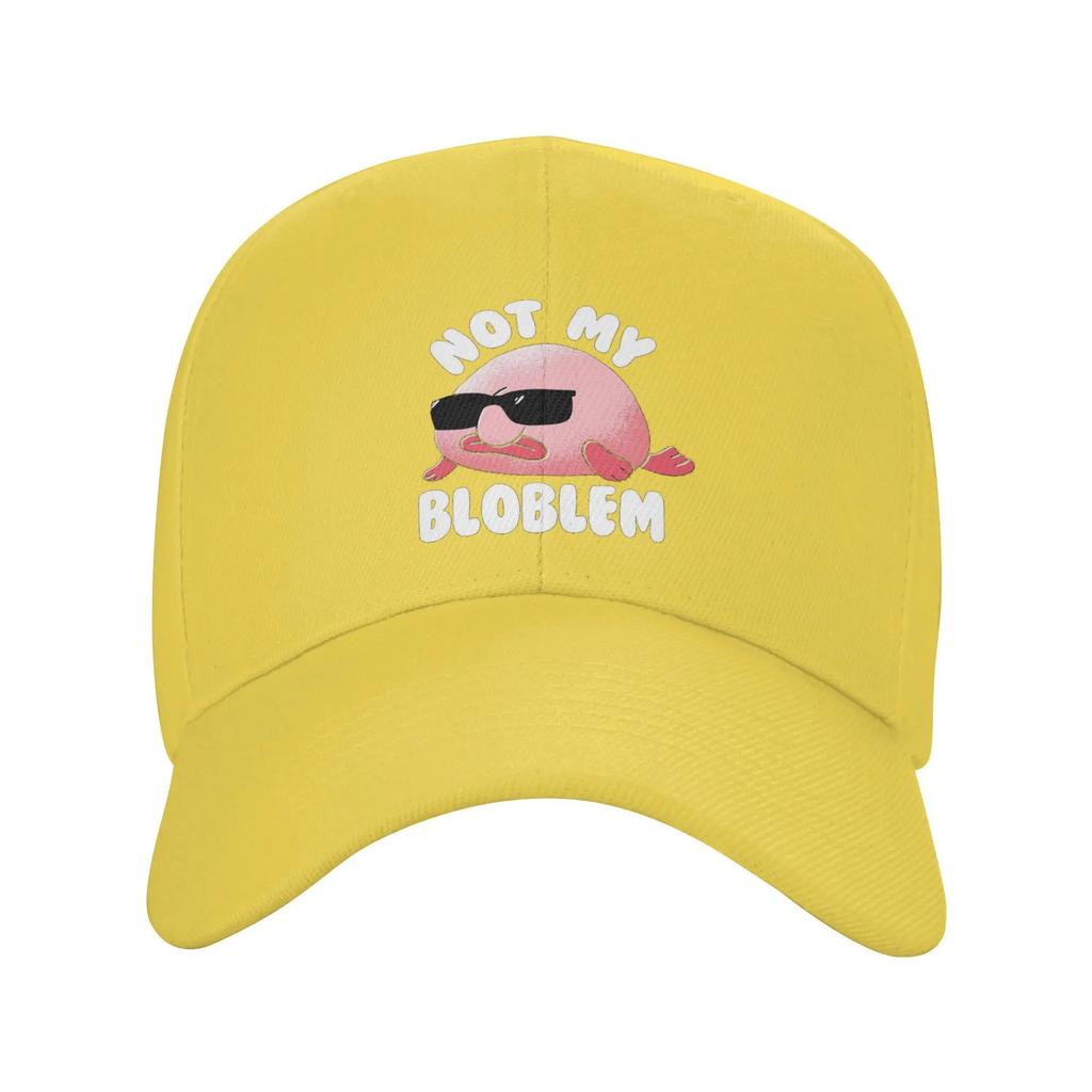 Unisex Baseball Hats Blobfish Not My Bloblem Not My Problem Streetwear Summer Sports Baseball Caps Hip Hop Cap Casquette Hats