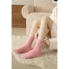 Love Embroidered Imitation Mink Fur Cutesocks for Children's Autumn and Winter Collection Medium Tube Socks Thick Plush Postpartum Socks