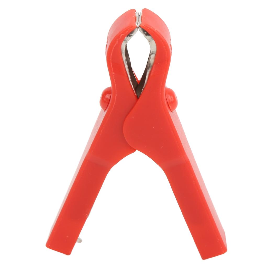 10pcs Electric Clip Stainless Steel Spring Design Strong Clamping Steel ABS Material Safe Charging Clamp for Wires