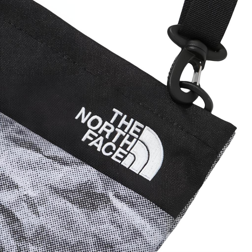 The North Face Белый бренд Узкая сумка через плечо с 3D-принтом Унисекс сумка через плечо Серебристая NN2PM52K