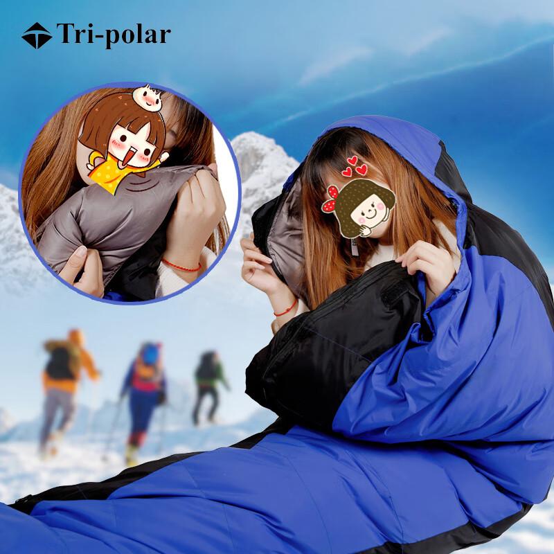 Трехполюсный зимний спальный мешок-кокон Tri-polar TP2923