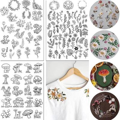 Bohemian pattern Водорастворимый стабилизатор DI Y ручная работа Вышивка Stick And Stitch Вышивка Бумажные аксессуары