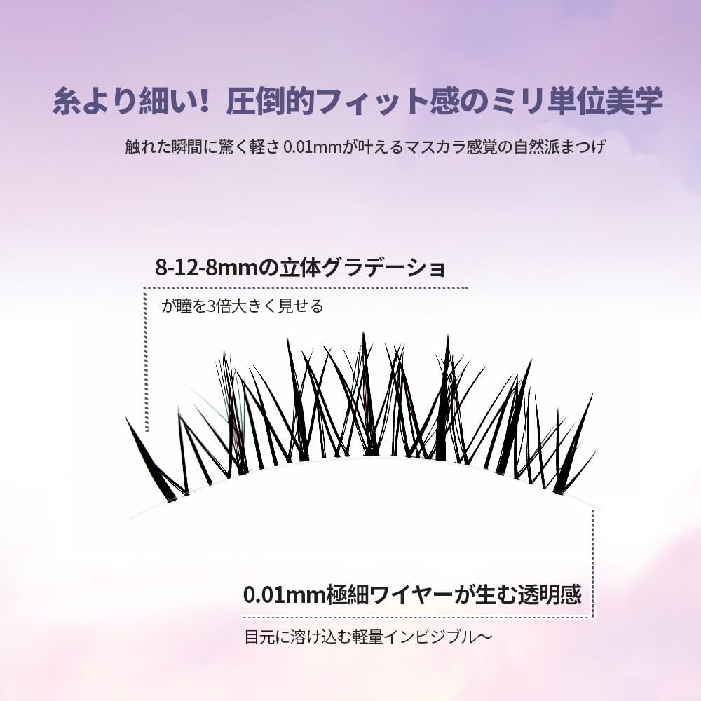 Натуральные накладные 5 прозрачных мягких ресниц для косплея актрисы, пары, популярные, ствол, стержень, ультралегкие, мягкие, ручной работы, ресницы, (к-04)